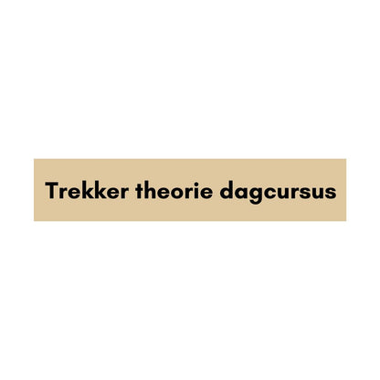 Trekker theorie dagcursus Bollenstreek (T-rijbewijs)